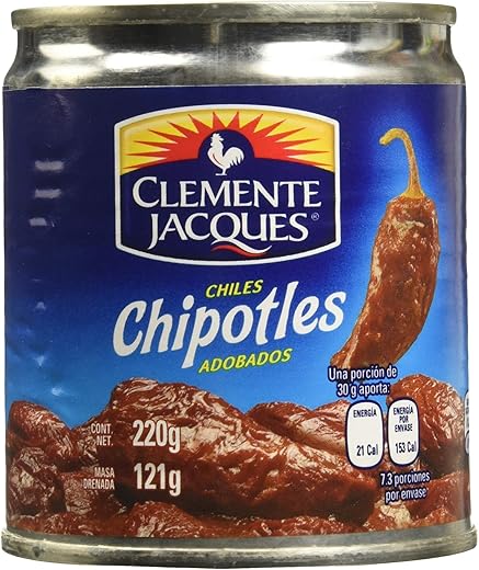 MexGrocer Clemente Jacques Chipotle Peppers in Adobo Sauce 210 g (Pack of 3) MexGrocer Clemente Jacques Chipotle Peppers in Adobo Sauce 210 g (Pack of 3)